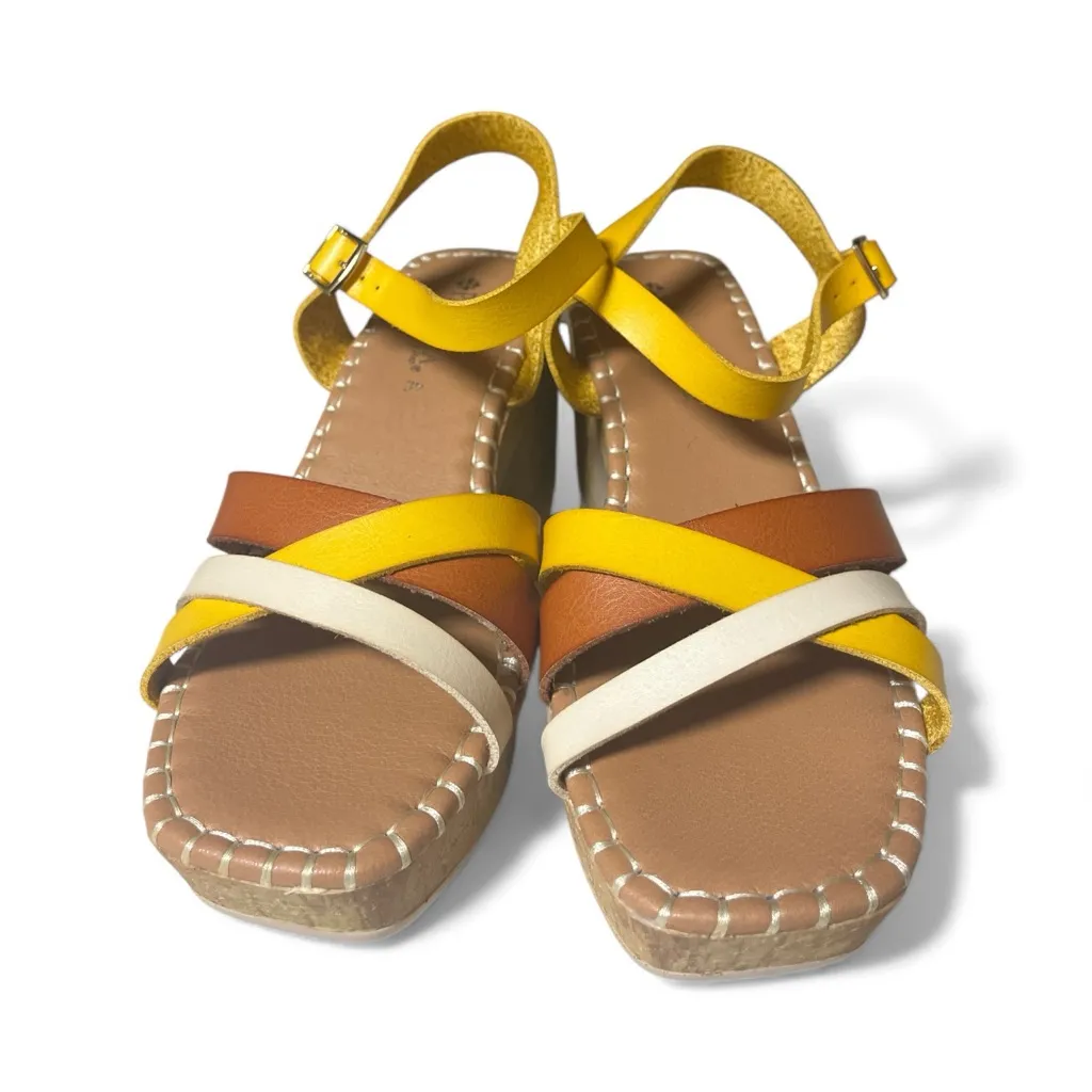 Patrizia By Spring Step Sandrine Cork Block Strappy Sandals - Image 3