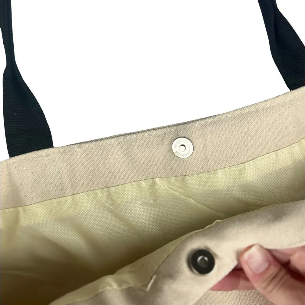 Mittoshop Large Canvas Pink & Khaki Crossbody Handbag Beach Carry On Tote Bag - Image 5