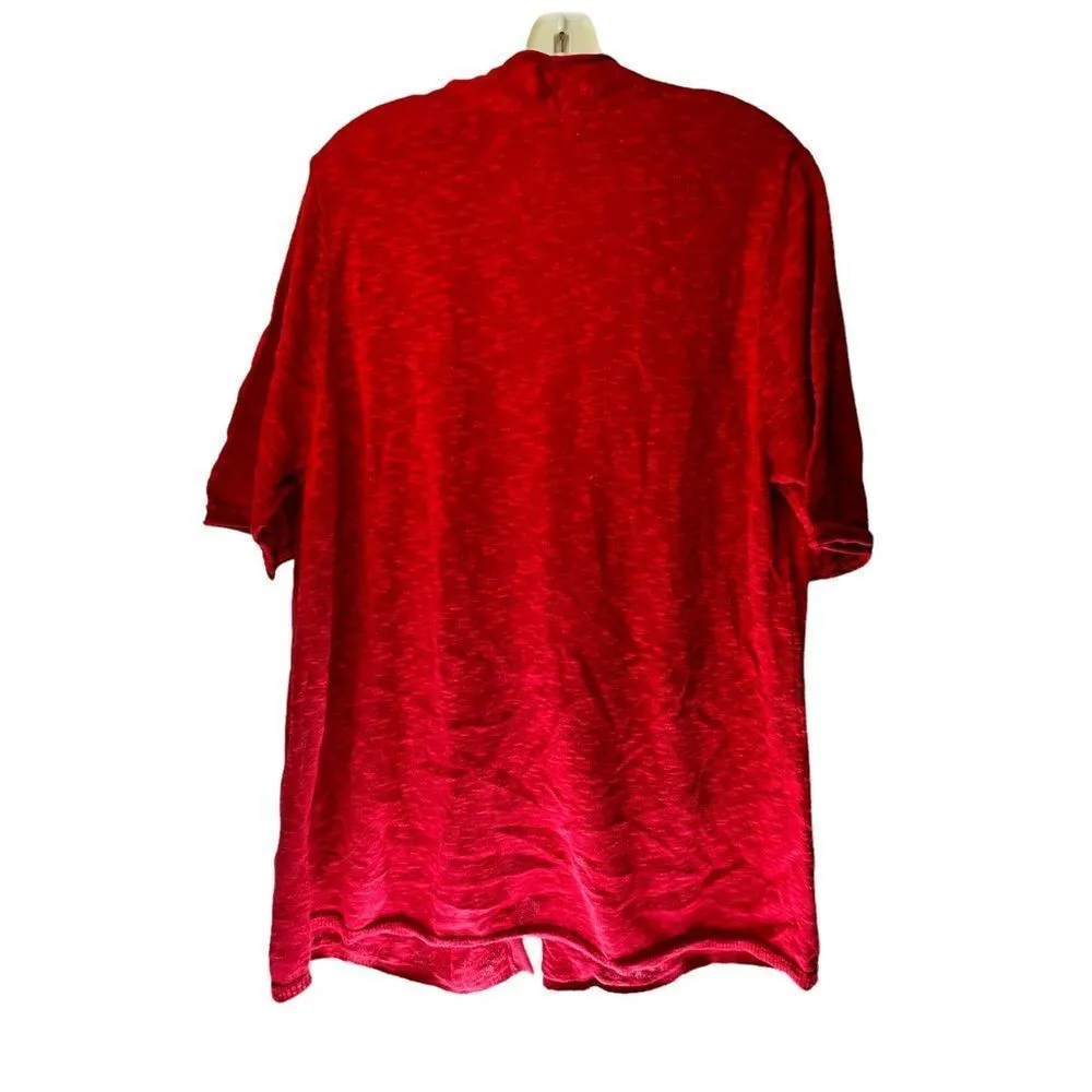 J Jill Linen Blend Cardigan‎ Sweater Red Size undefined - Image 4