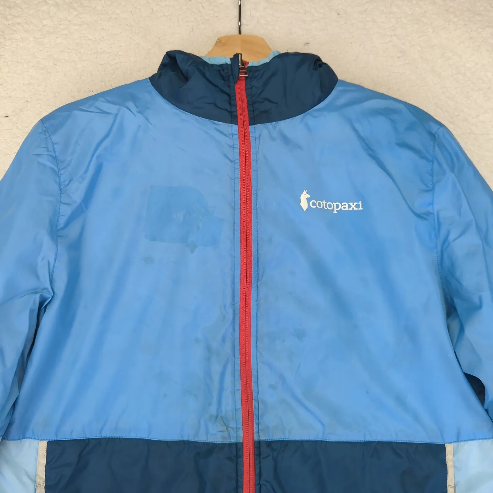 Cotopaxi  Women's Teca Calido Hooded Light Color Block Puffer Jacket Coat Medium - Image 3