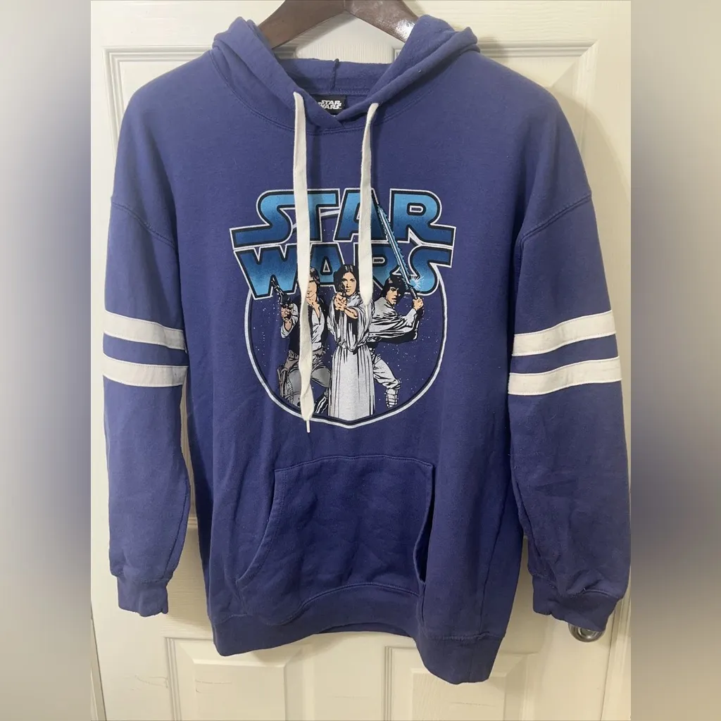 Star Wars Retro Hoodie Pullover Women’s XL Vintage Style - Image 2