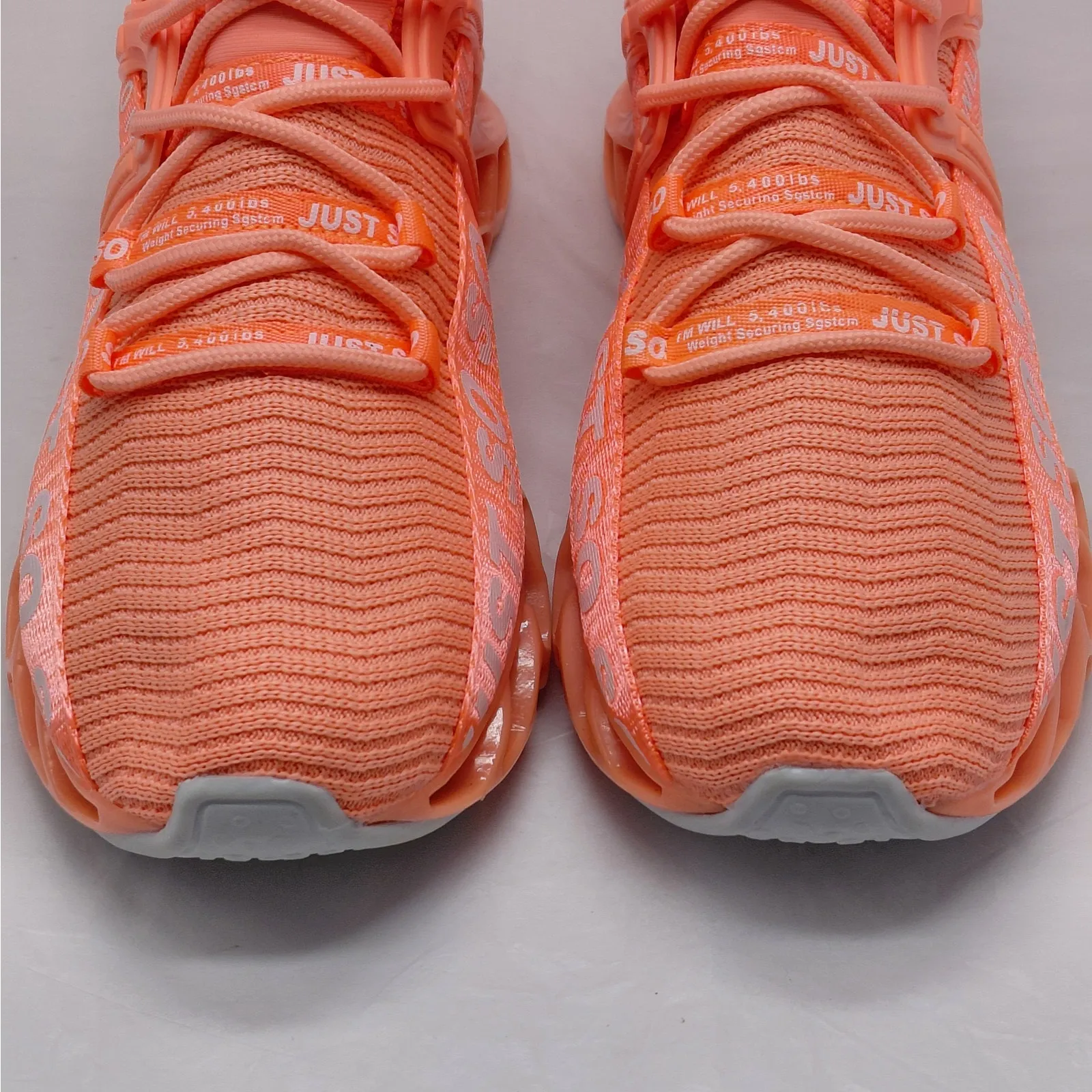 Just So So Womens Sz 11 Orange Running Shoes Unisex Lightweight Athletic Sneaker - Image 5