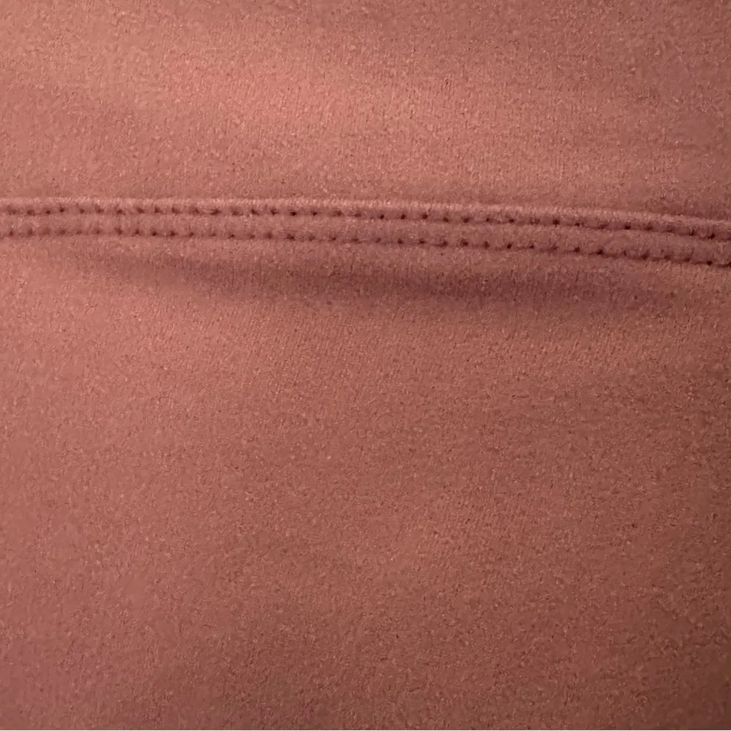 Mauve Pink High Waist Athleisure Leggings One Size Fits Most Flaw - Image 3
