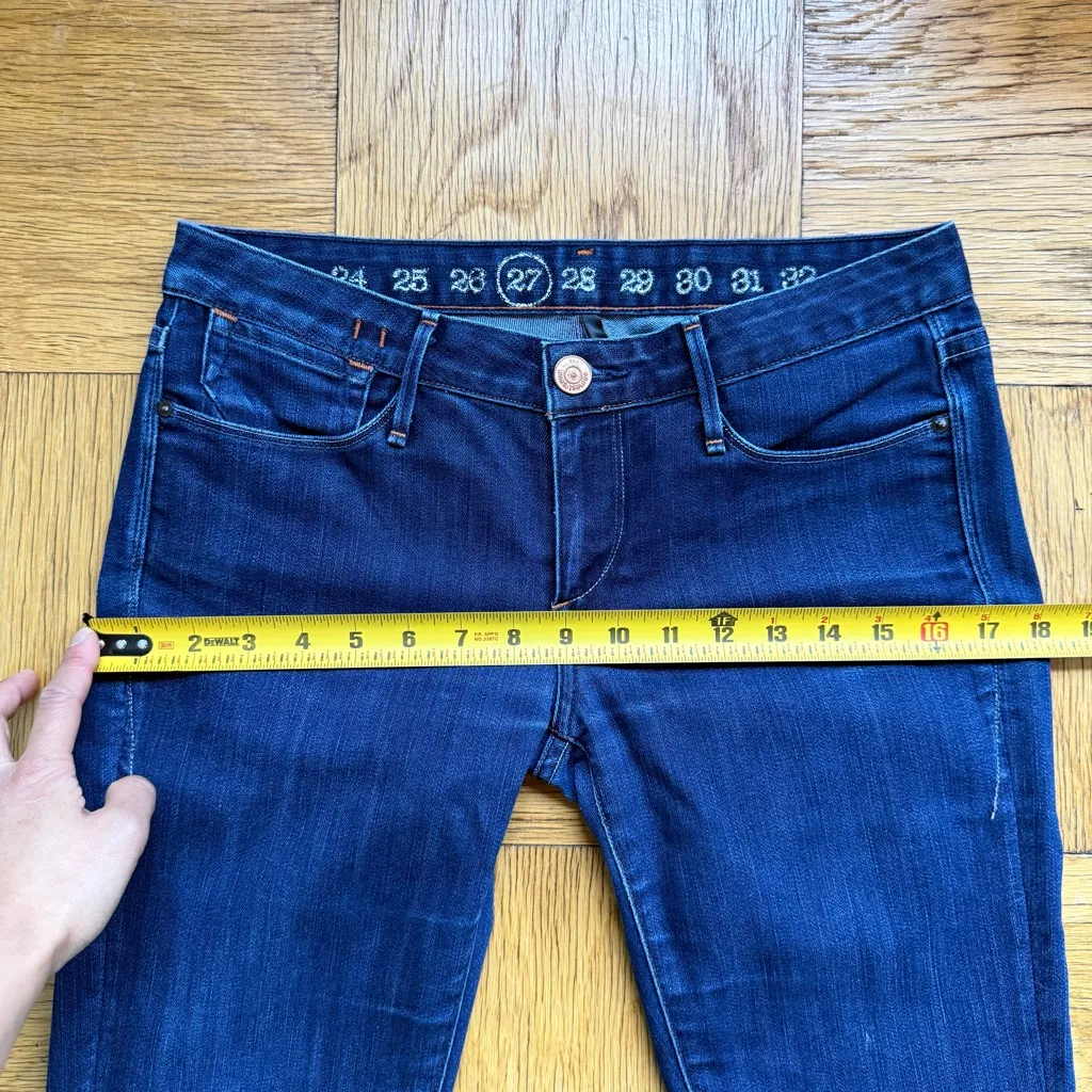 Earnest Sewn Harlan 93 Cigarette Leg Jeans, Size 27, VGUC Blue - Image 15