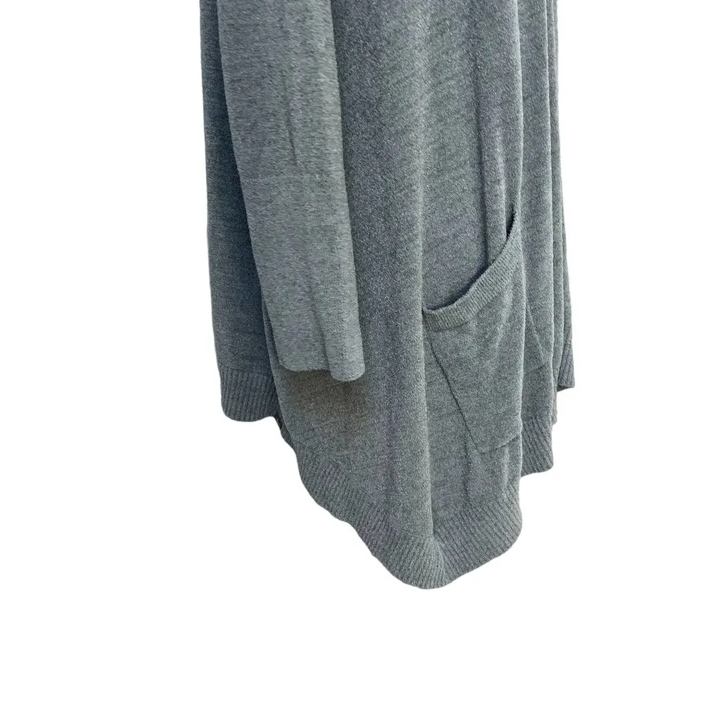 Barefoot Dreams Cozy Chic Ultra Lite Hoodie Cardigan Sweater Medium - Image 3