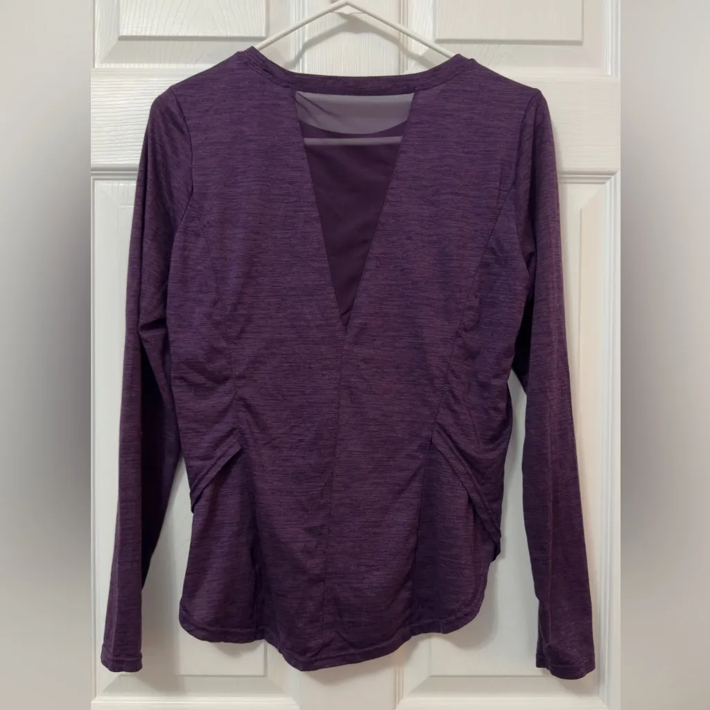 Women's Purple Long Sleeve Top Size 6 - Image 3