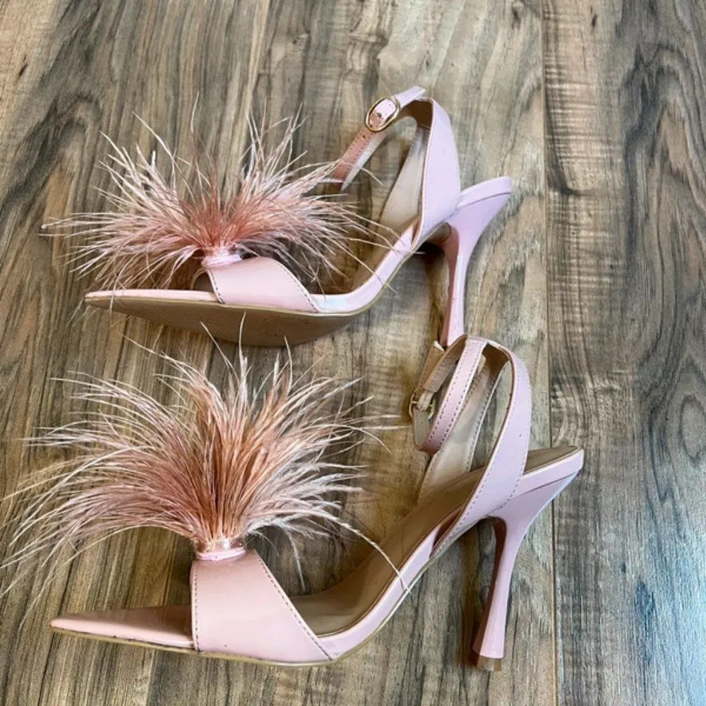 Lulu's size 6 pink heels Pink - Image 6