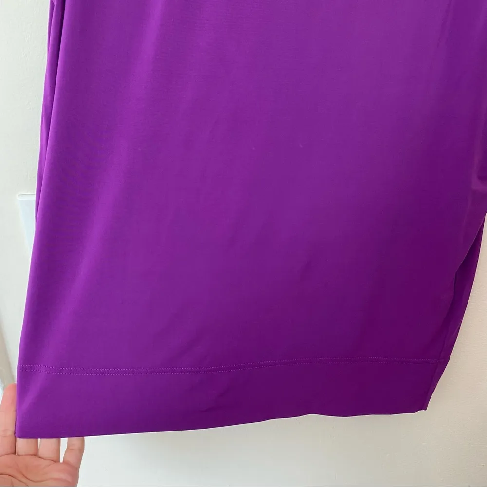 HELMUT LANG Faint Scoop Neck Jersey Tank Top in Purple Sz Medium - Image 8