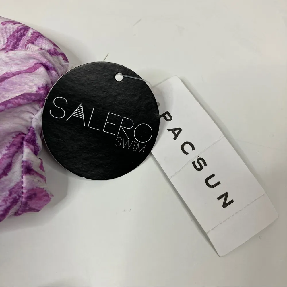 PACSUN Salero Swim | Purple Zebra Print Strapless Bikini NWT M - Image 2