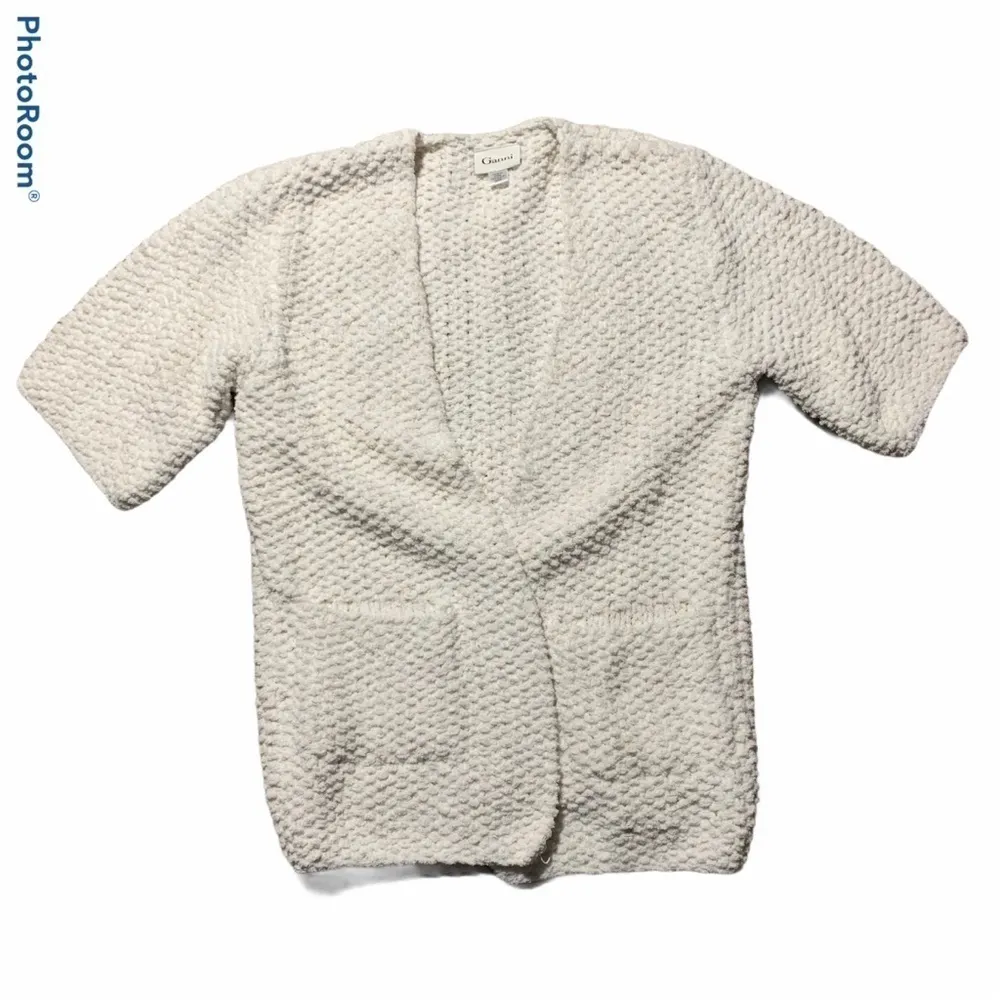 Ganni snowball knit white cardigan - Image 3