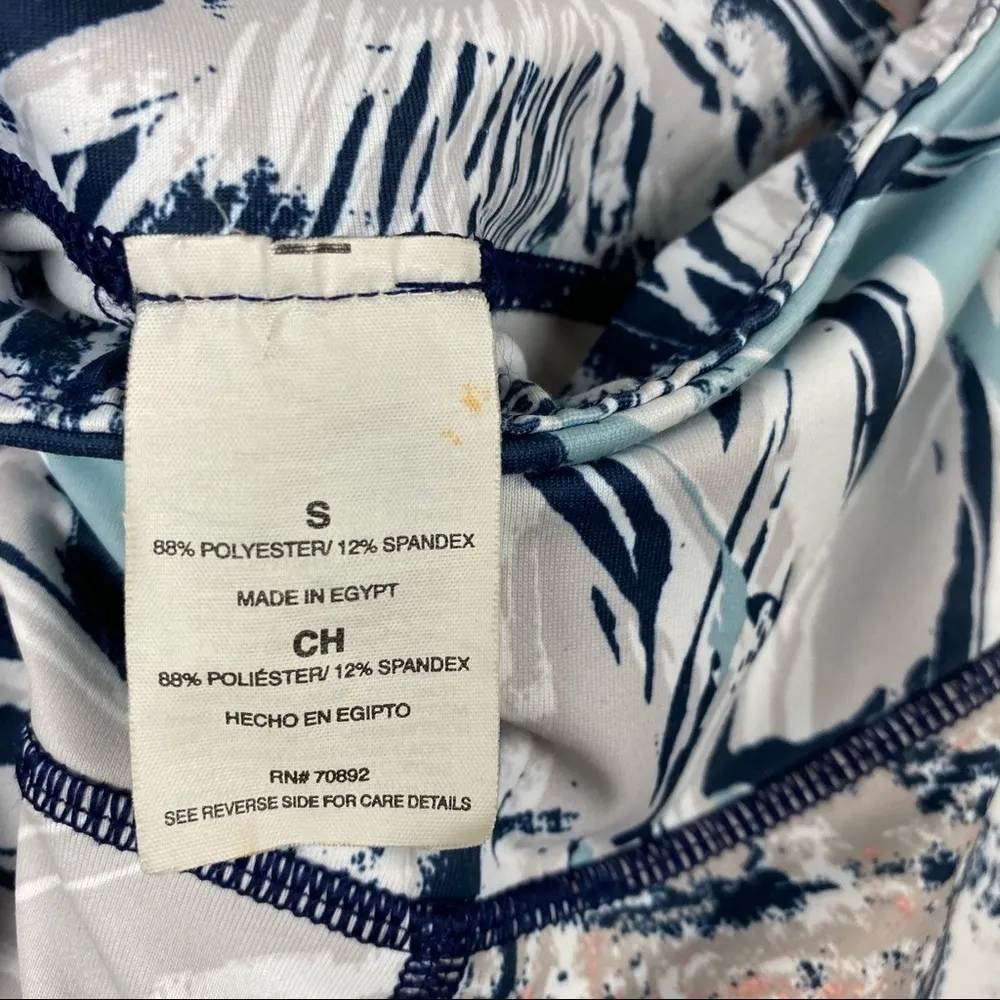 Apana Small Pastel Floral Soft Crop High Rise Leggings Spring Boho Watercolor - Image 6