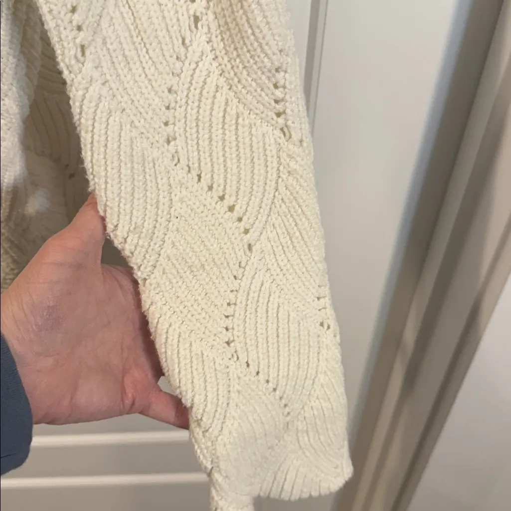 Sundance Ivory Champlain Silk Blend Turtleneck Long Sleeve Sweater medium - Image 5