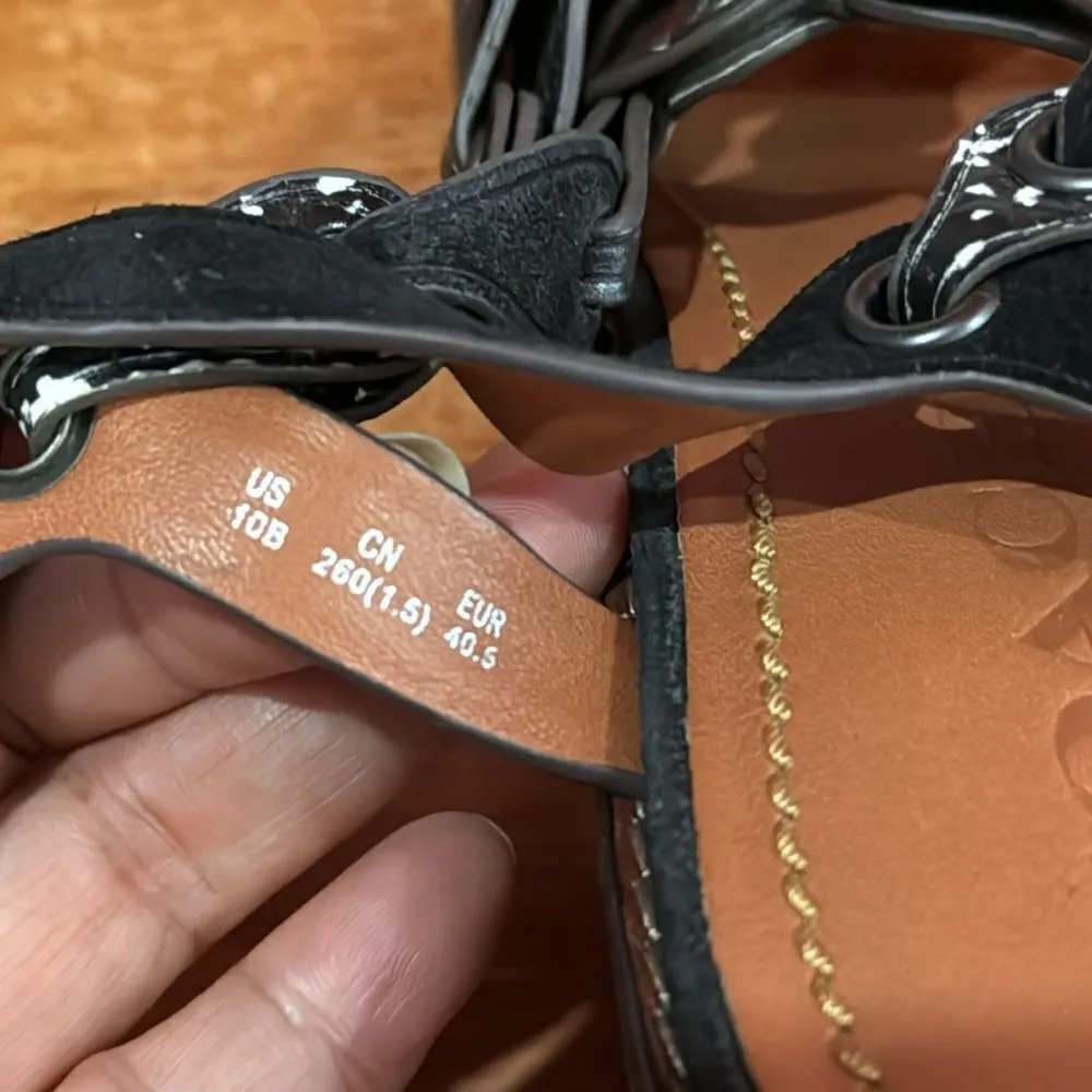 Coach Women’s MH Sandal Cll MXM Brown/White & Gunmetal size 10 - Image 11