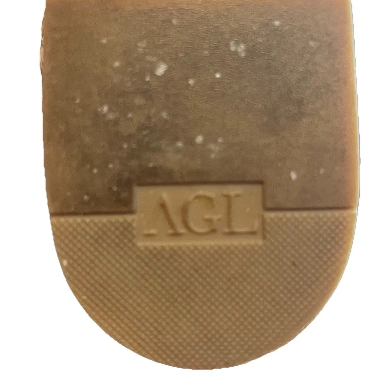 AGL Attilio Giustille Leombruni Snakeskin Print Leather Ballet Flat Size 5.5 Tan - Image 9