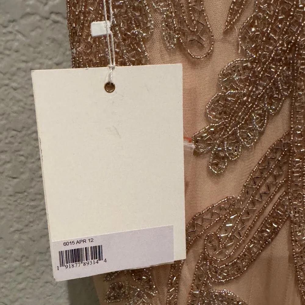 NWT Mac Duggal 6015 V Neck Sequin Embellished Gown Size 12 - Image 11