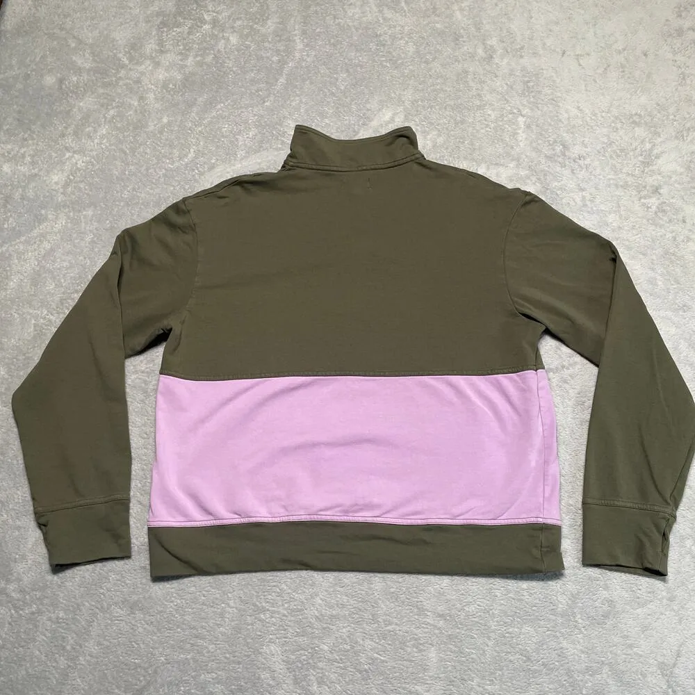 Pact Track Suit Large Green Orchid Sweatshirt Pants Organic Casual Activewear - Image 4