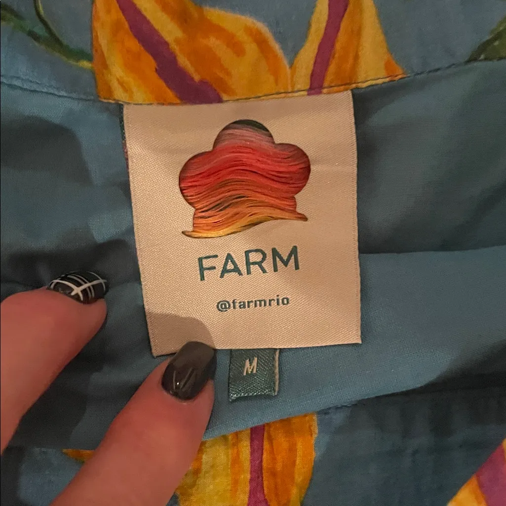 Farm Rio  Floral Ruffle Skirt - Image 2