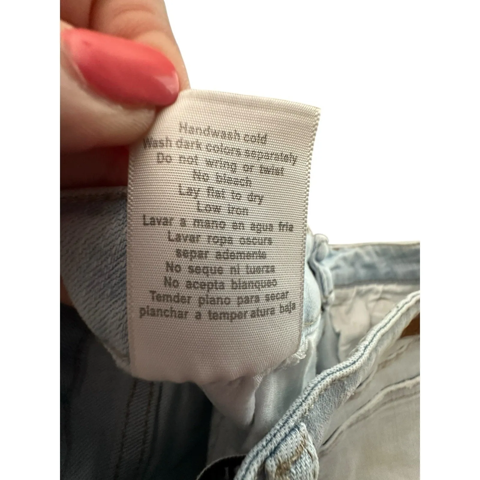 Judy Blue Shorts Women's Medium High Waist Fray Hem Cut‎ Off Light Wash #FF7-5 - Image 8