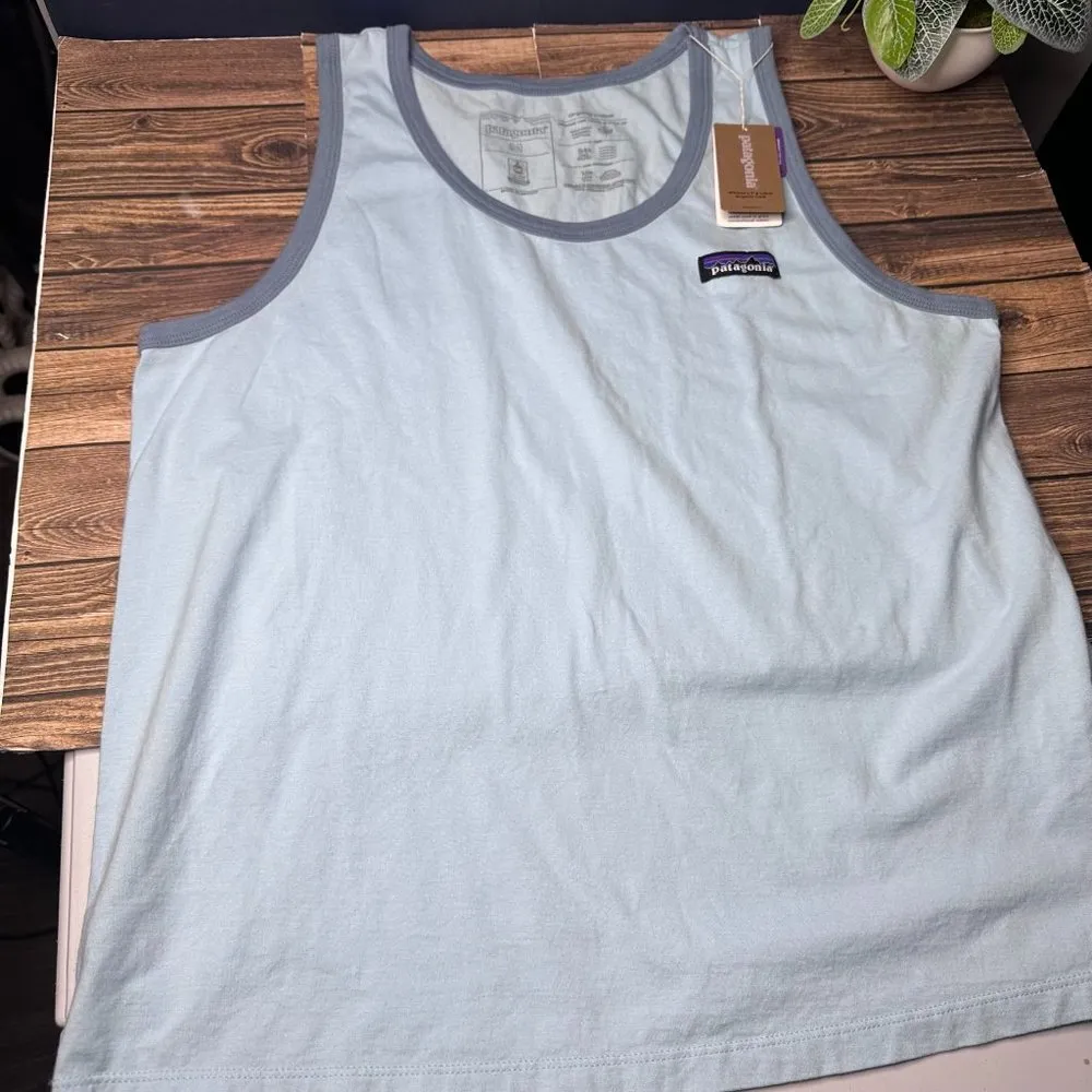 Women's P-6 Label Organic Tank NWT Size Medium (Fin Blue) Style #37578 - Image 3