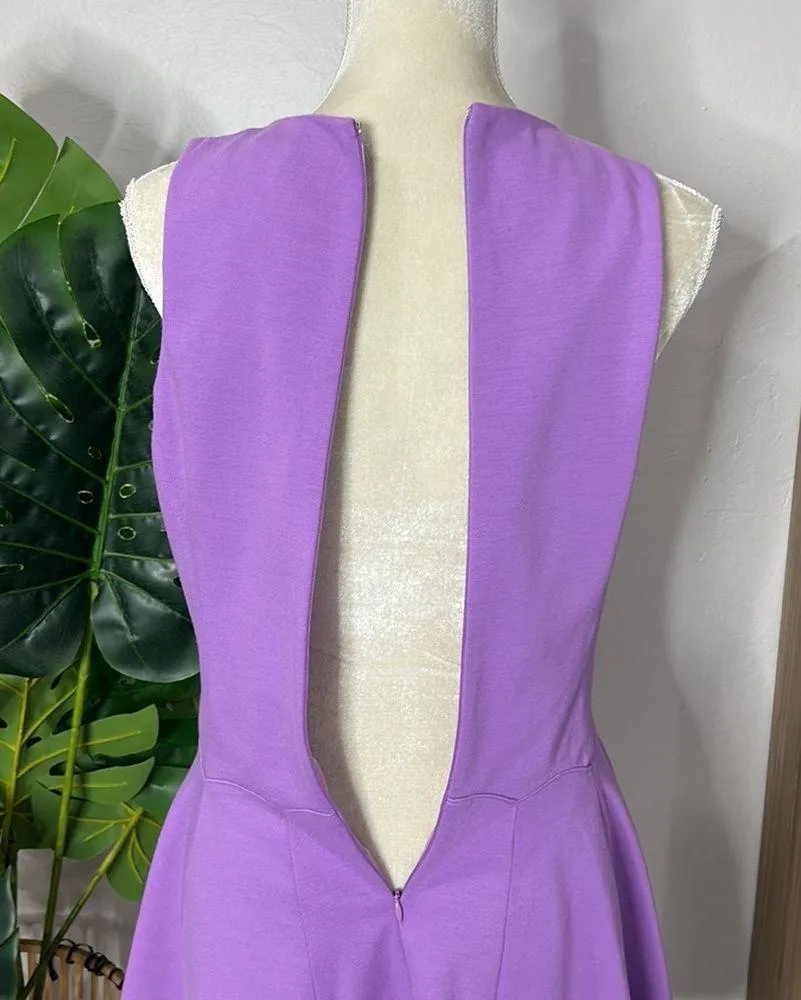 nwt // Tibi New York Ponte Knit Fit & Flare Dress w/ Scalloped Paneled Skirt - Image 6