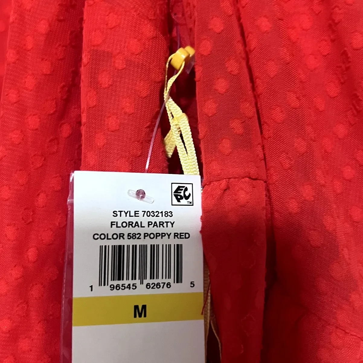 Cece Cold Shoulder Poppy Red Shirt Sz M - Image 4