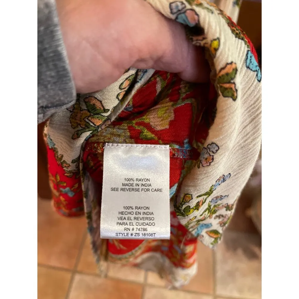 Patrons Of Peace floral color block Maxi dress Small - Image 3