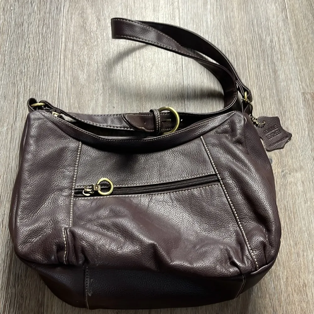 Leather Brown Shoulder Bag/Crossbody Purse - Image 5