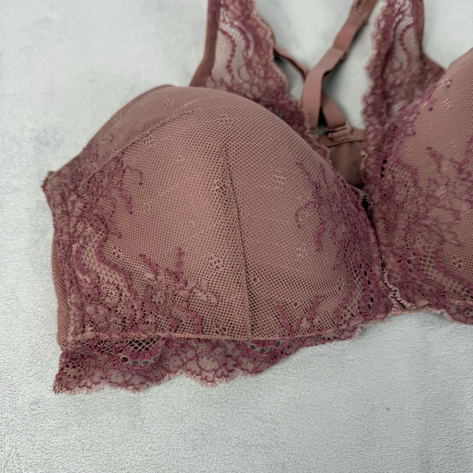 Spanx Undietech Four Play Bralette Bra‎ M Blush Pink Adjustable Front Closure - Image 2