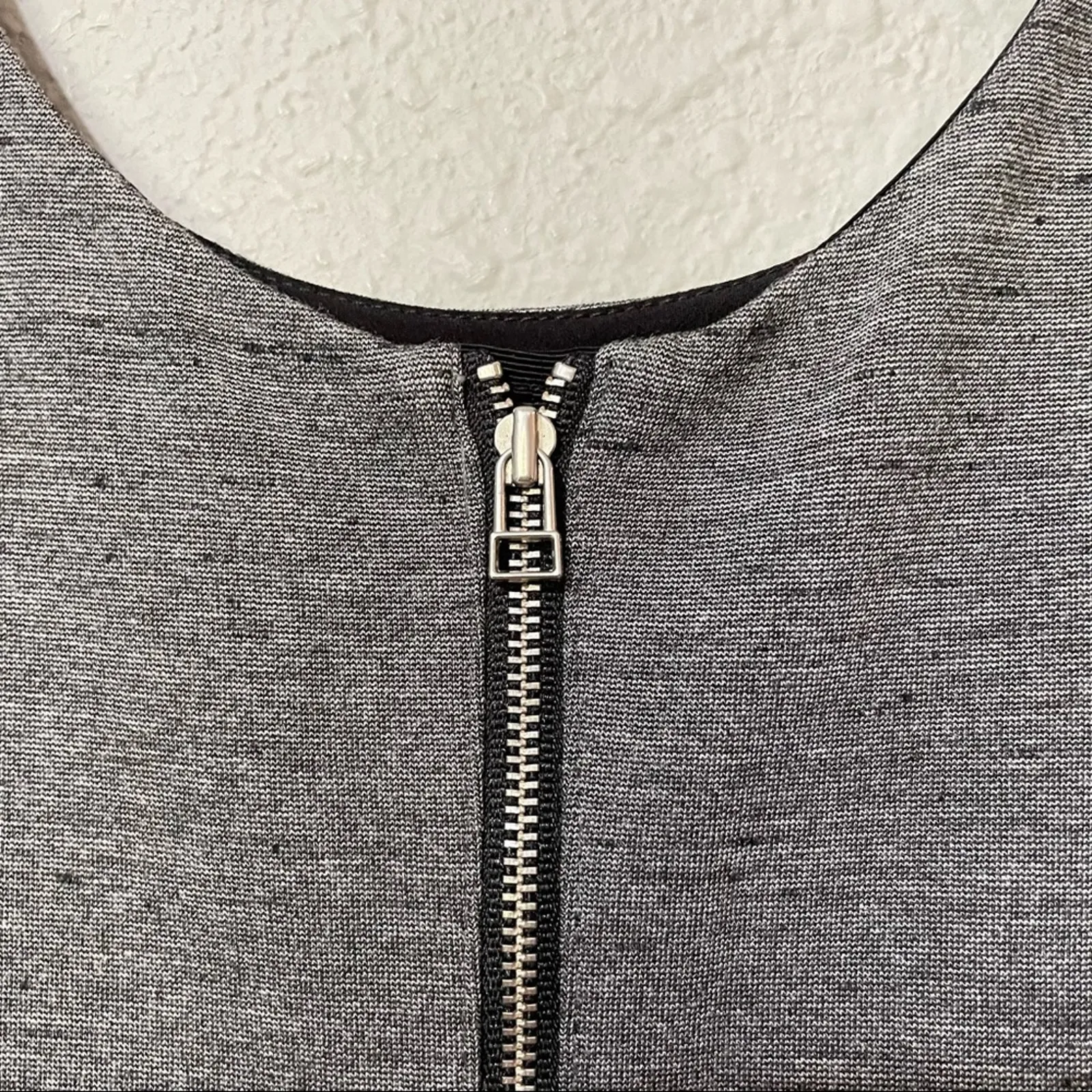 Wilfred Aritzia Grey Sleeveless Skater Mini Dress Womens 0 Babydoll Twee Fall - Image 7