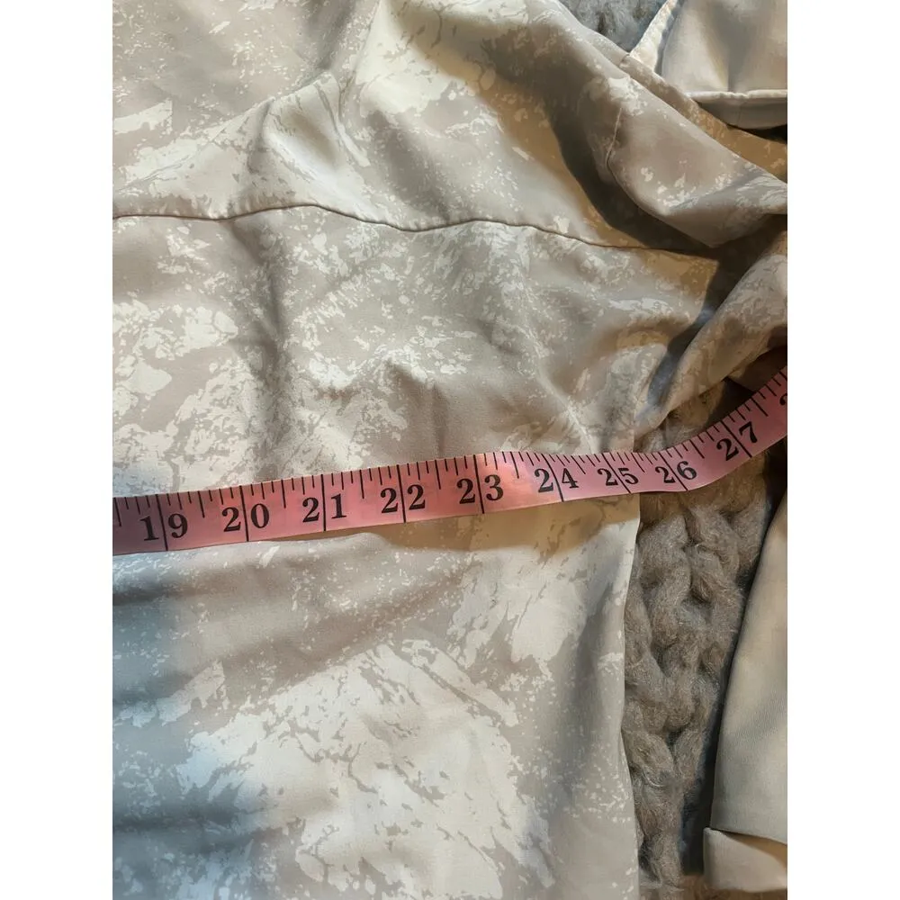 REI zip up layered running hoodie cream/tan siz xl Tan - Image 5