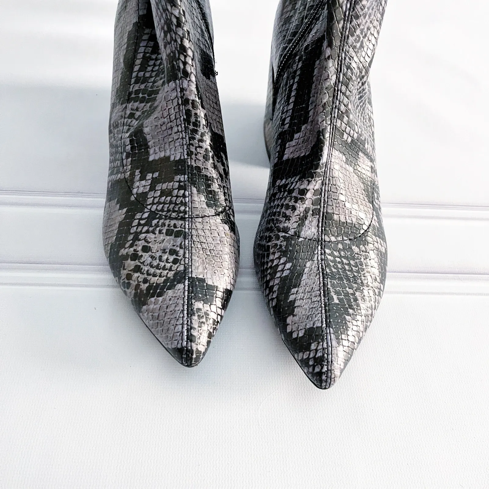 Steve Madden Edith Bootie in Natural Snake Print - Image 3