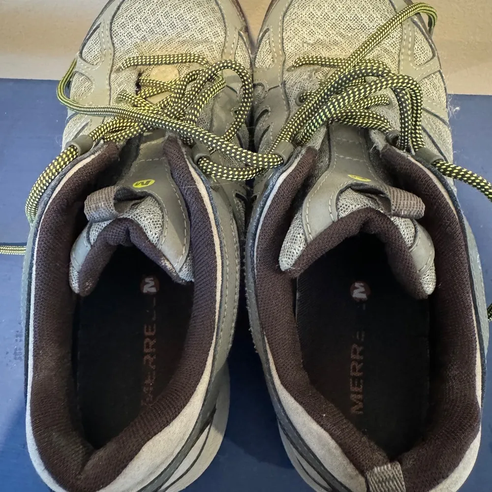 Merrell Siren Sport Q2 Sneakers Womens 8.5 Gray Leather Hiking Shoes Dusty Olive - Image 8