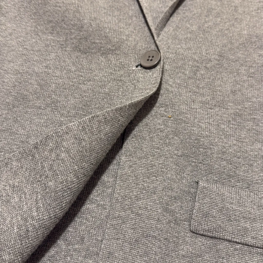 Ministry of Supply Atlas Knit 3d Blazer Size medium Gray viscose blend fall - Image 7