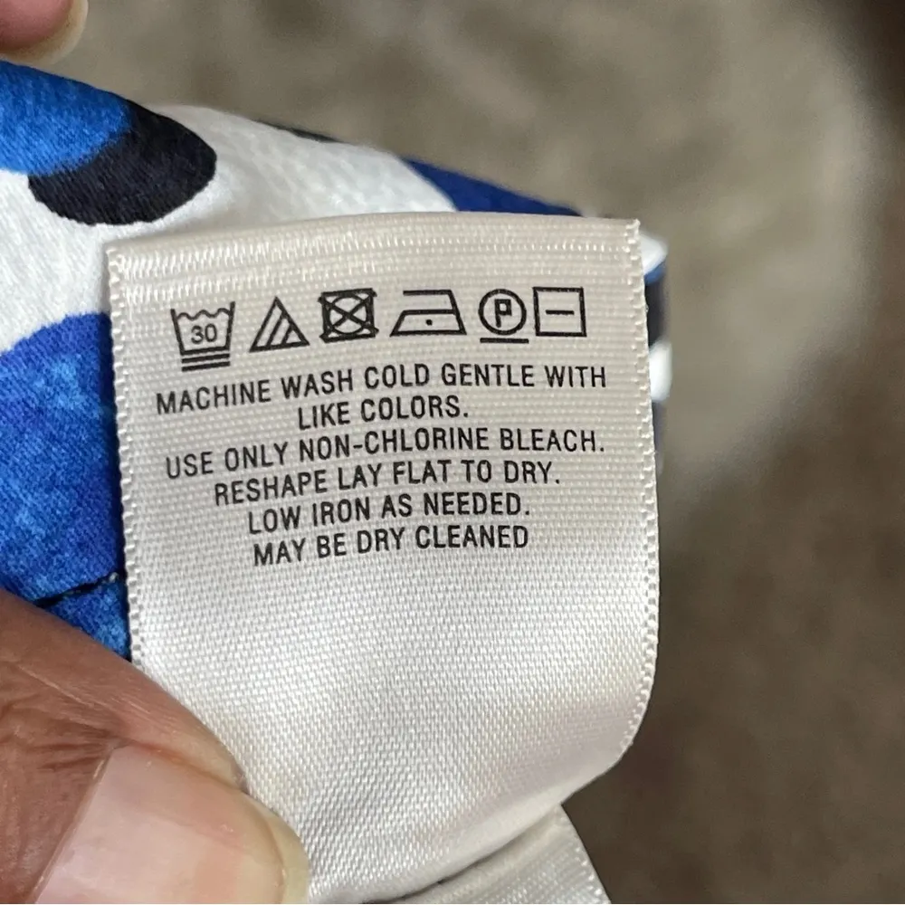 DELETTA | Navy Blue Layered V-Neck Tank Top Sz XS - Image 9