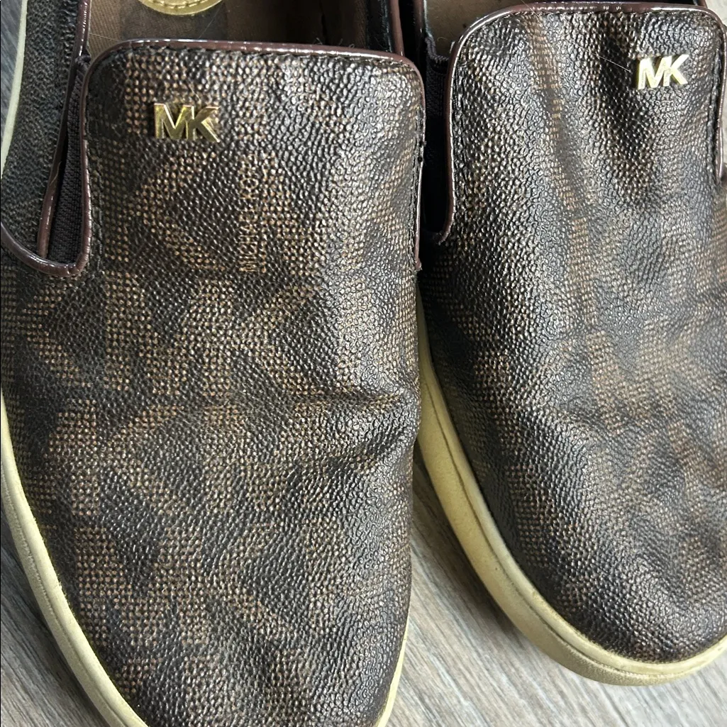 Michael Kors Brown Slip-On Shoes Size 9.5 - Image 2