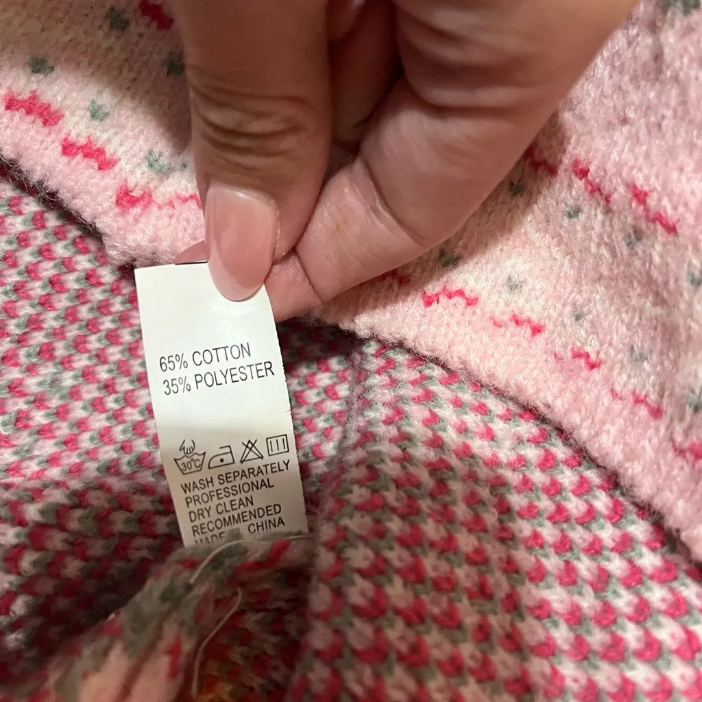 SHOP STEVIE floral ruffle sweater Pink - Image 4