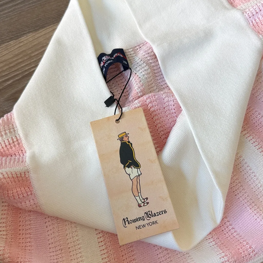 NWT rowing blazers knit skirt in light pink Size XS - Image 8