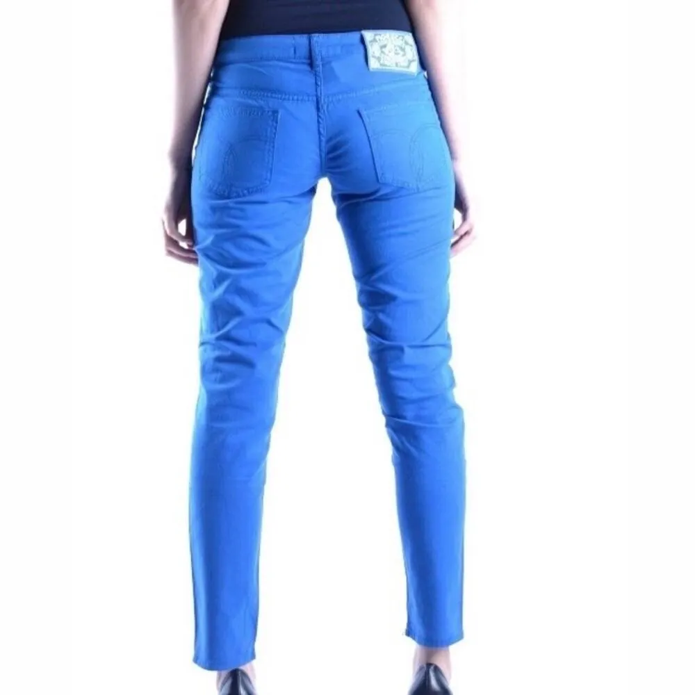 FIORUCCI | NWT Cerulean Blue Trouser Pants Pocket Skinny Tapered | Size 26 (4) - Image 2