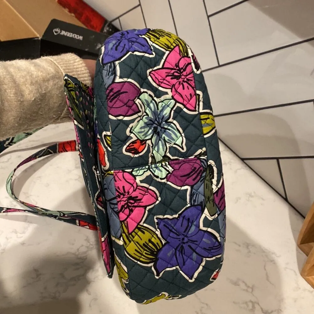 Vera Bradley Carson Falling Flowers quilted crossbody shoulder adjustable bag - Image 9