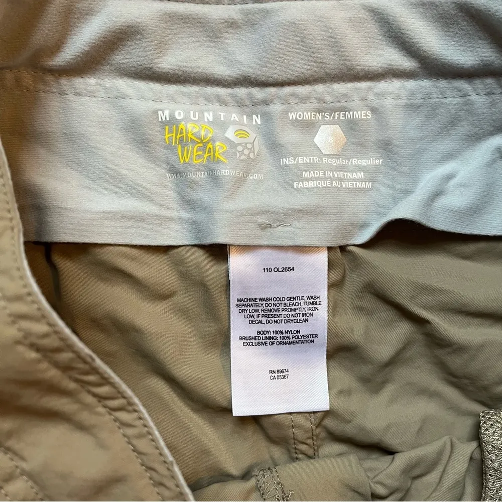 Mountain Hardwear 2 in 1 pants to shorts size 8 - Image 3