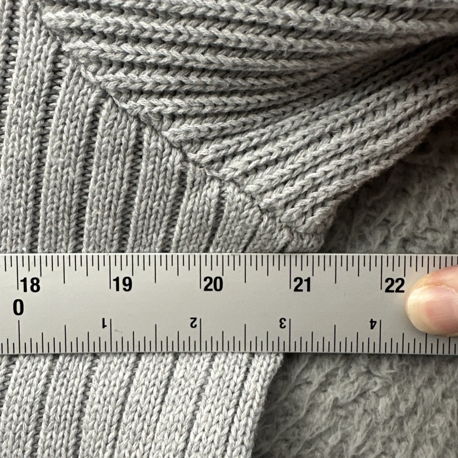 Habitat Clothes To Live In Roll Neck Knit Sweater Gray Lagenlook Women's Medium - Image 7