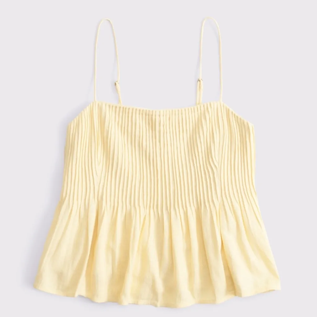 Abercrombie and Fitch - Linen-Blend Pintuck Cami - Image 5