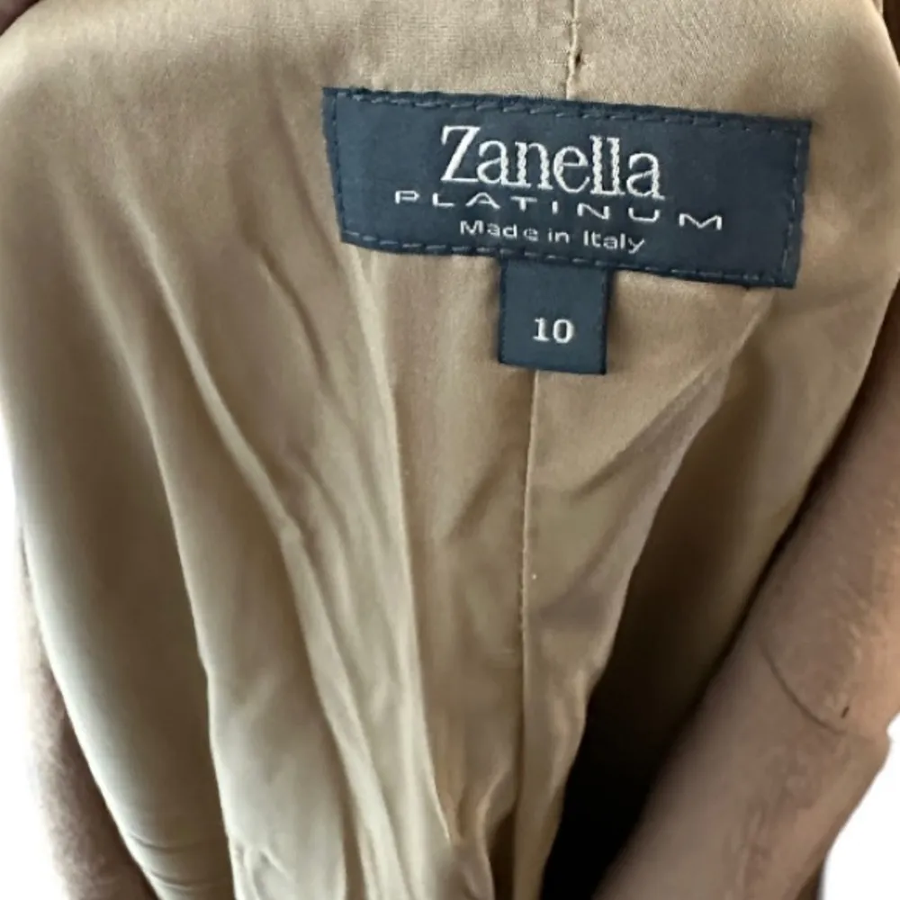 Vintage Zanella‎ Made in Italy Blazer Brown Size 10 - Image 5