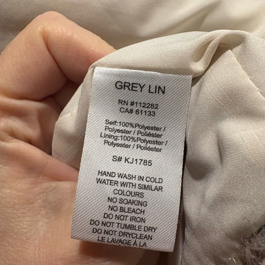 Anthropologie Greylin Fuzzy Cropped Jacket Shacket plaid XL tan brown - Image 6