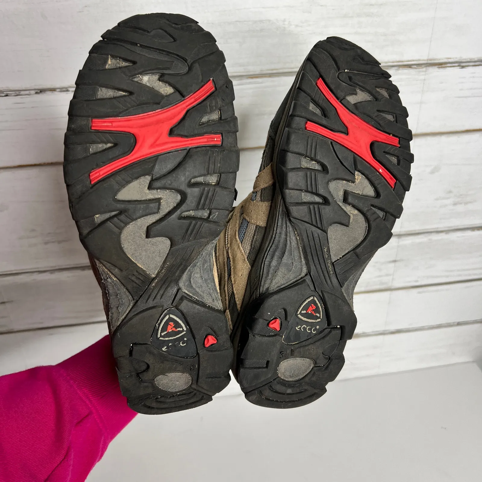 Ecco  Gortex Hiking Boot Brown Shoe Size 8-8.5 - Image 7