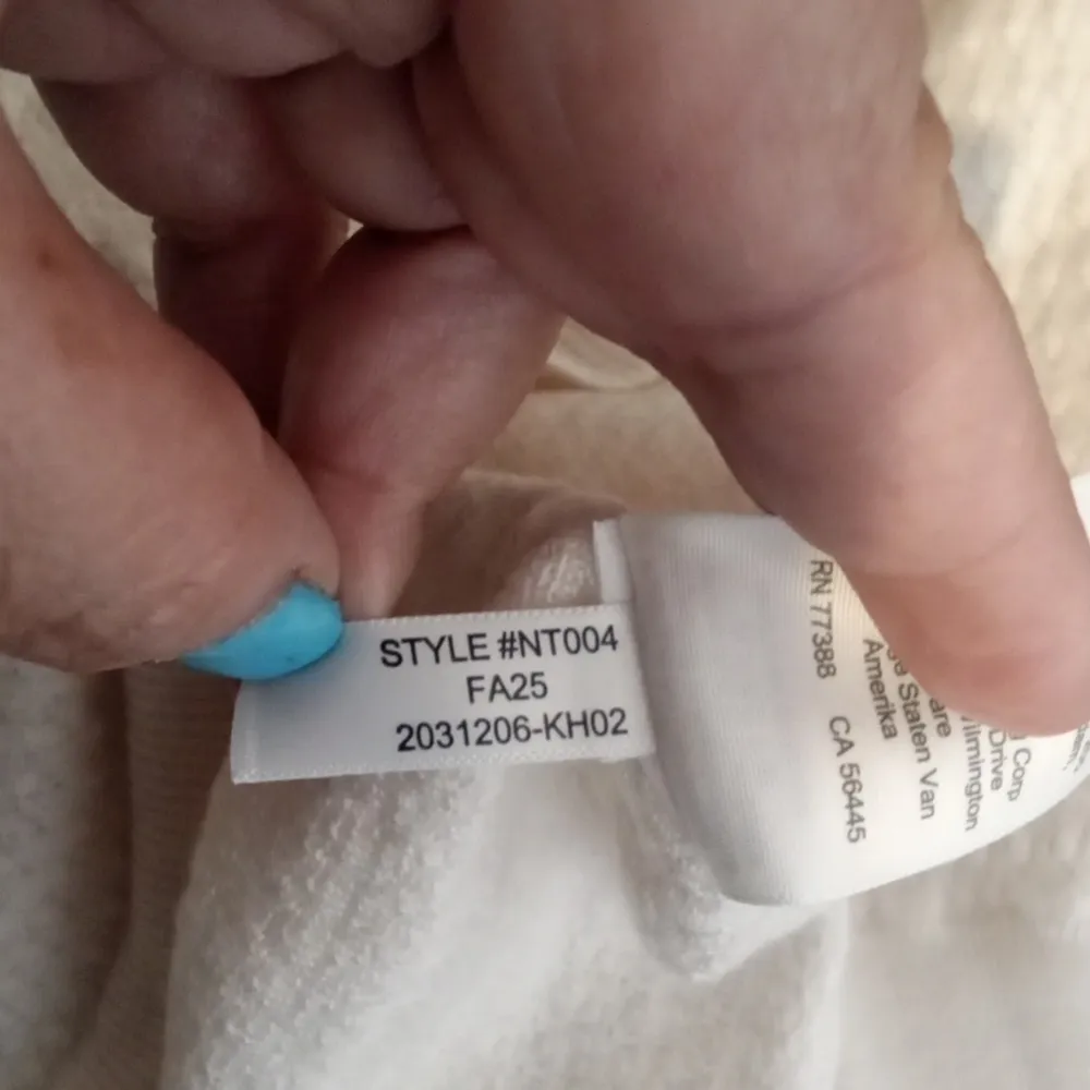 Madewell Merino Wool Silk Blend Puff Sleeve Sweater Tee Ivory Womens S - Image 6