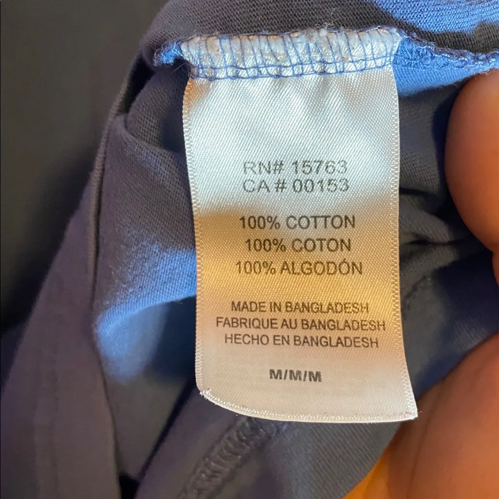 Champion Indiana University Blue Cotton Pocket Tee Medium EUC - Image 7