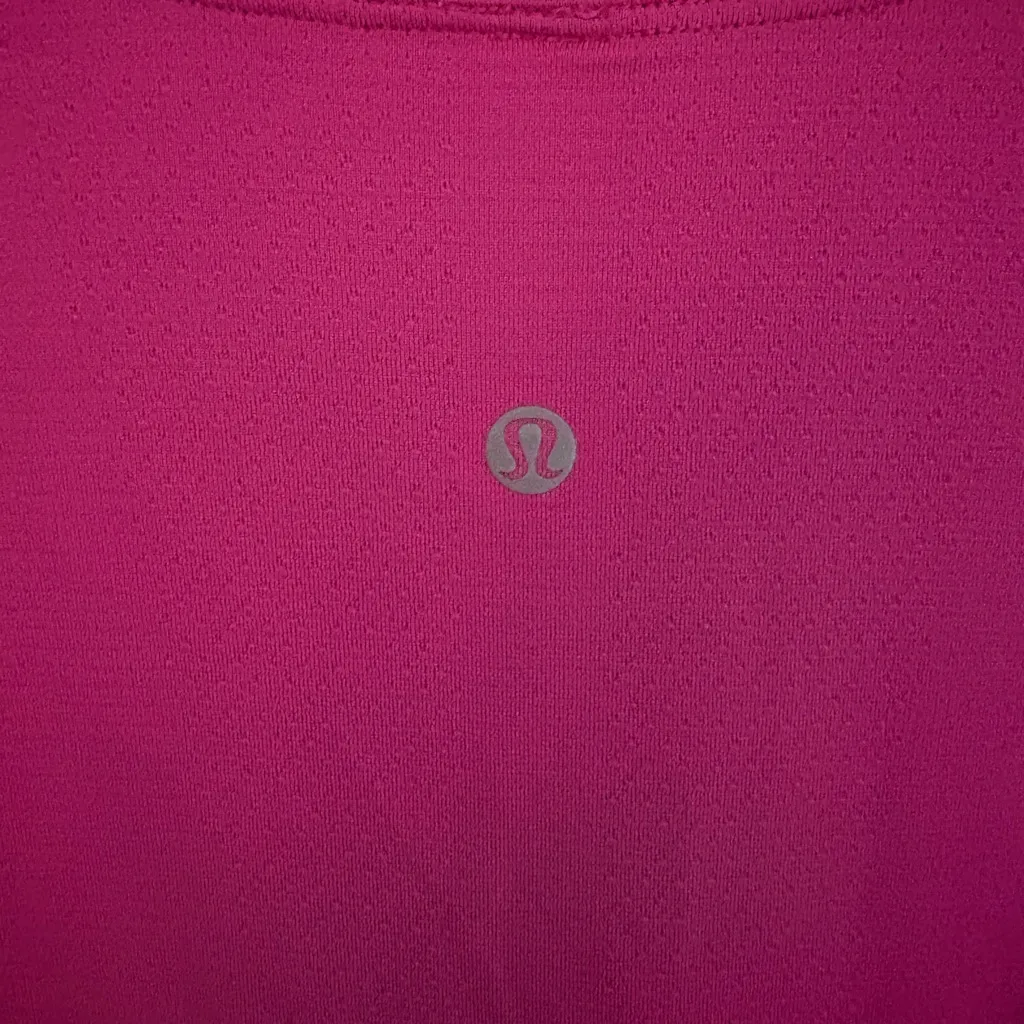 lululemon athletica Women's Fuchsia Long Sleeve Tee - Image 4