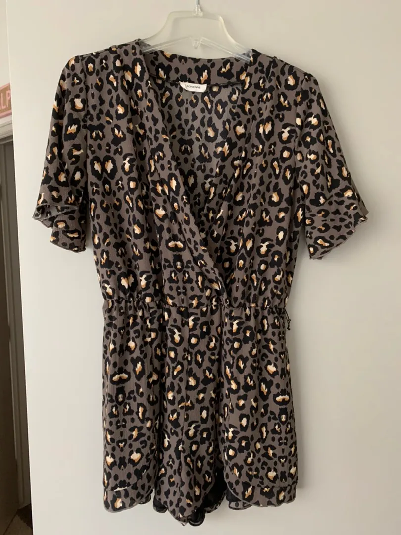Adrienne Leopard Romper - Image 2