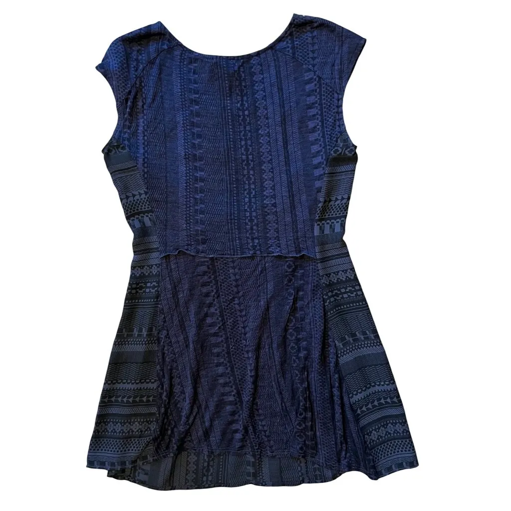 Anthropologie One September XS Barranco Embroidered Tunic Shirt Gray Navajo Top - Image 6